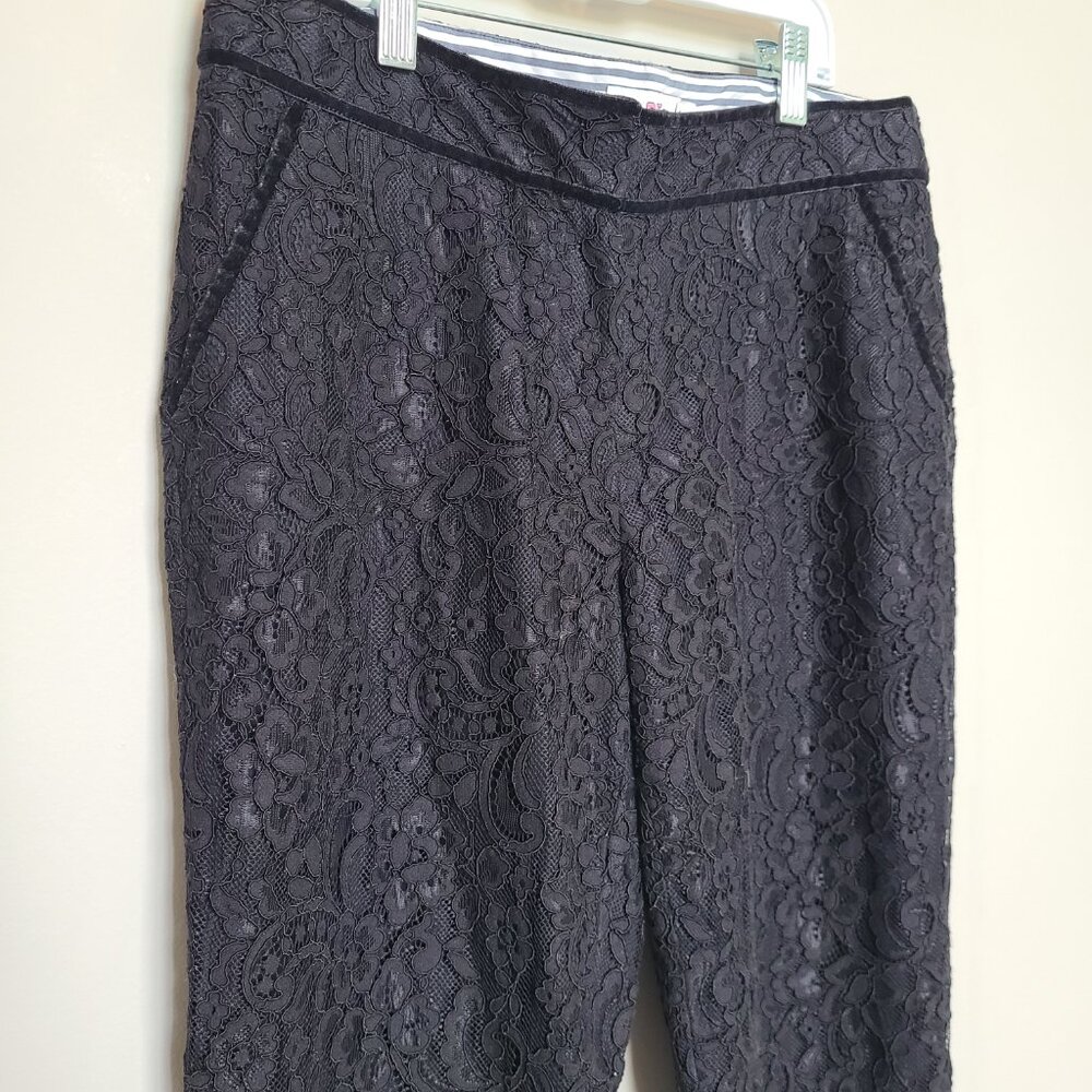 Vineyard Vines Black Lace Pants size 4
